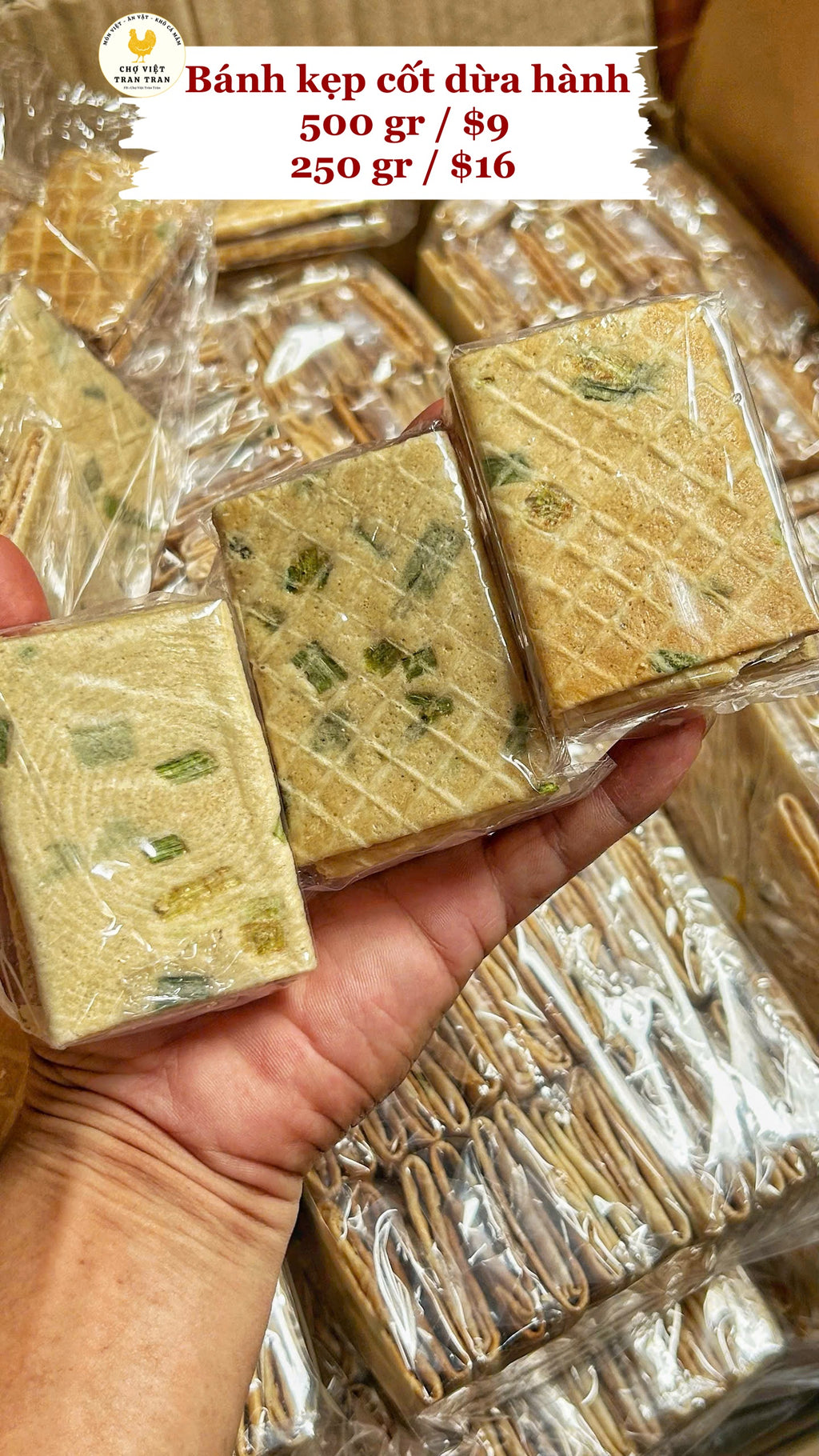 Bánh Kẹp Cốt Dừa Hành