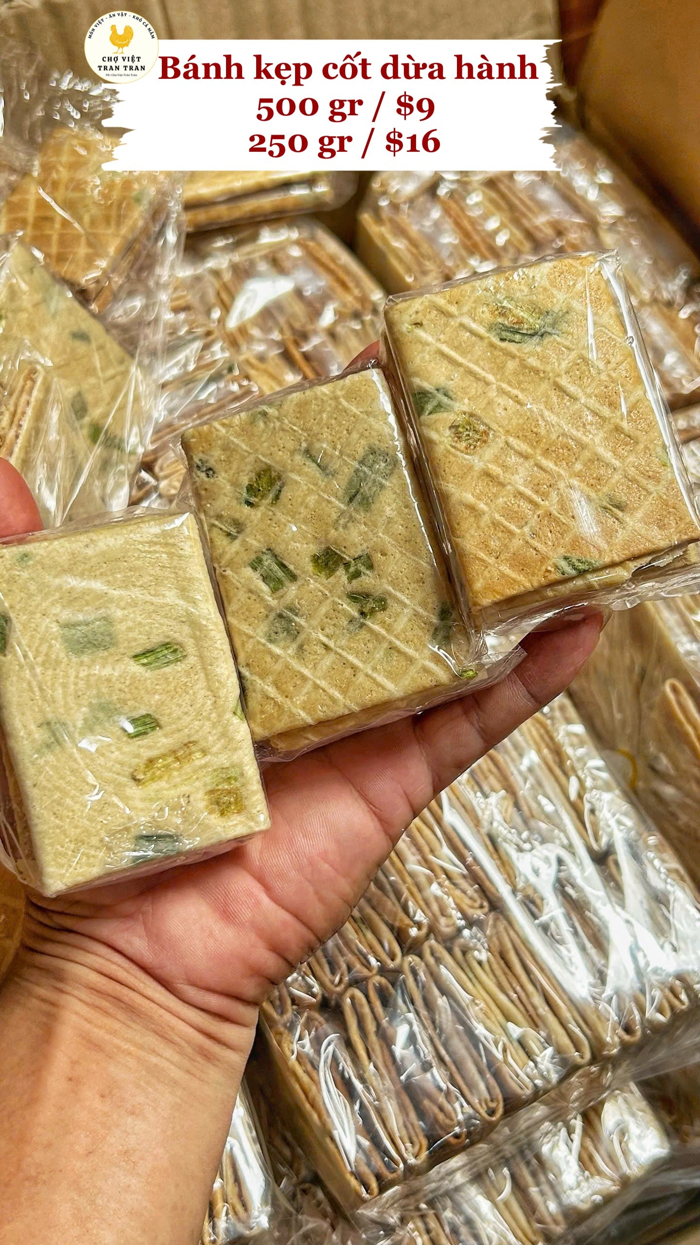 Bánh Kẹp Cốt Dừa Hành